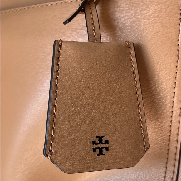 NWOT Small Parker Tote Tory Burch Brown Leather - Picture 3 of 10